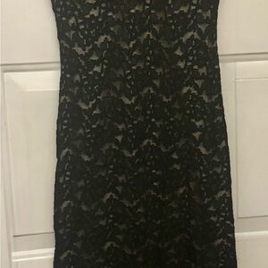 Black Strapless Sheath Dress for Cocktail